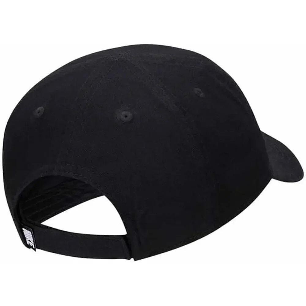 Nike Swoosh Black White Logo Child Youth (4-7) Adjustable Baseball Cap Hat